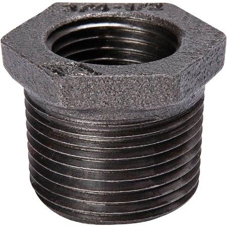 B & K 1/2 In. x 1/4 In. Hexagon Black Iron Bushing 521-931HC